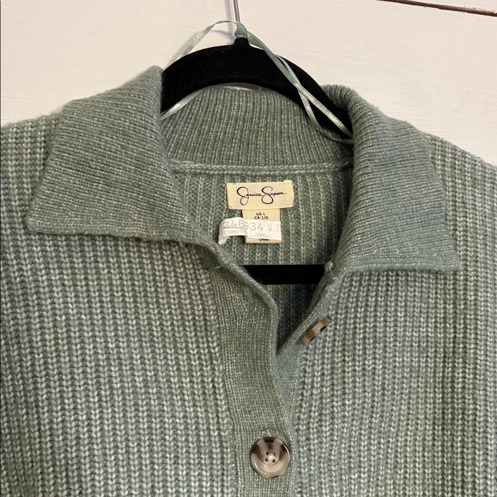 Jessica Simpson Sage Button-Up Sweater - Picture 2 of 5